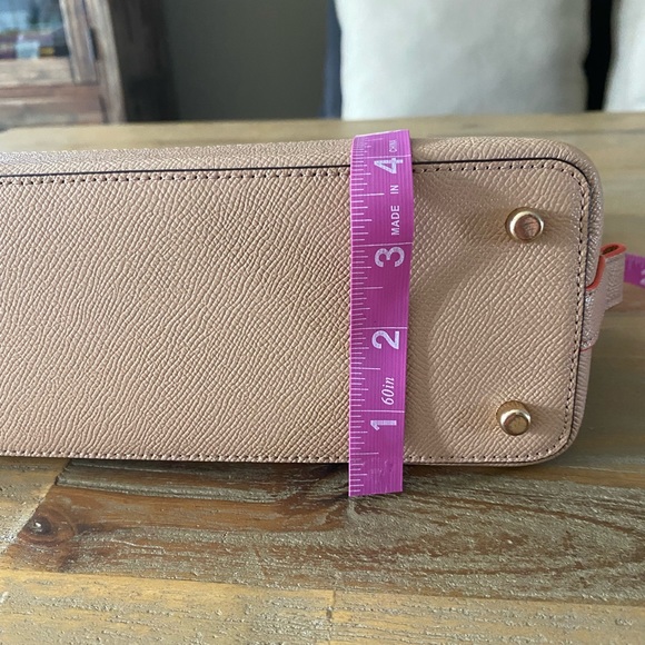 Coach Top Handle, Beige w/ Pink, Orange Detailing - Picture 9 of 10